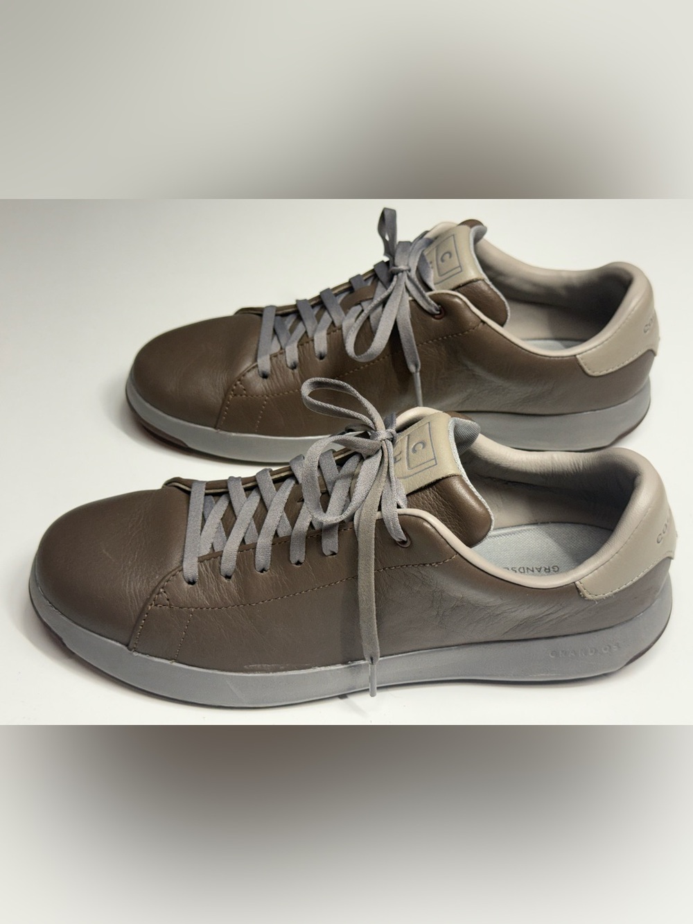 Cole Haan Grand Pro chocholate brown grey sneakers great condition